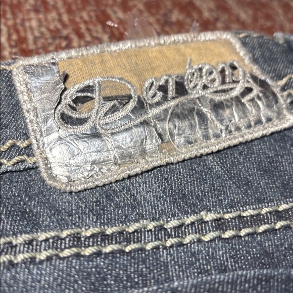Dereon vintage dark wash jeans mid rise y2k style denim women’s 7/8 - Picture 9 of 15